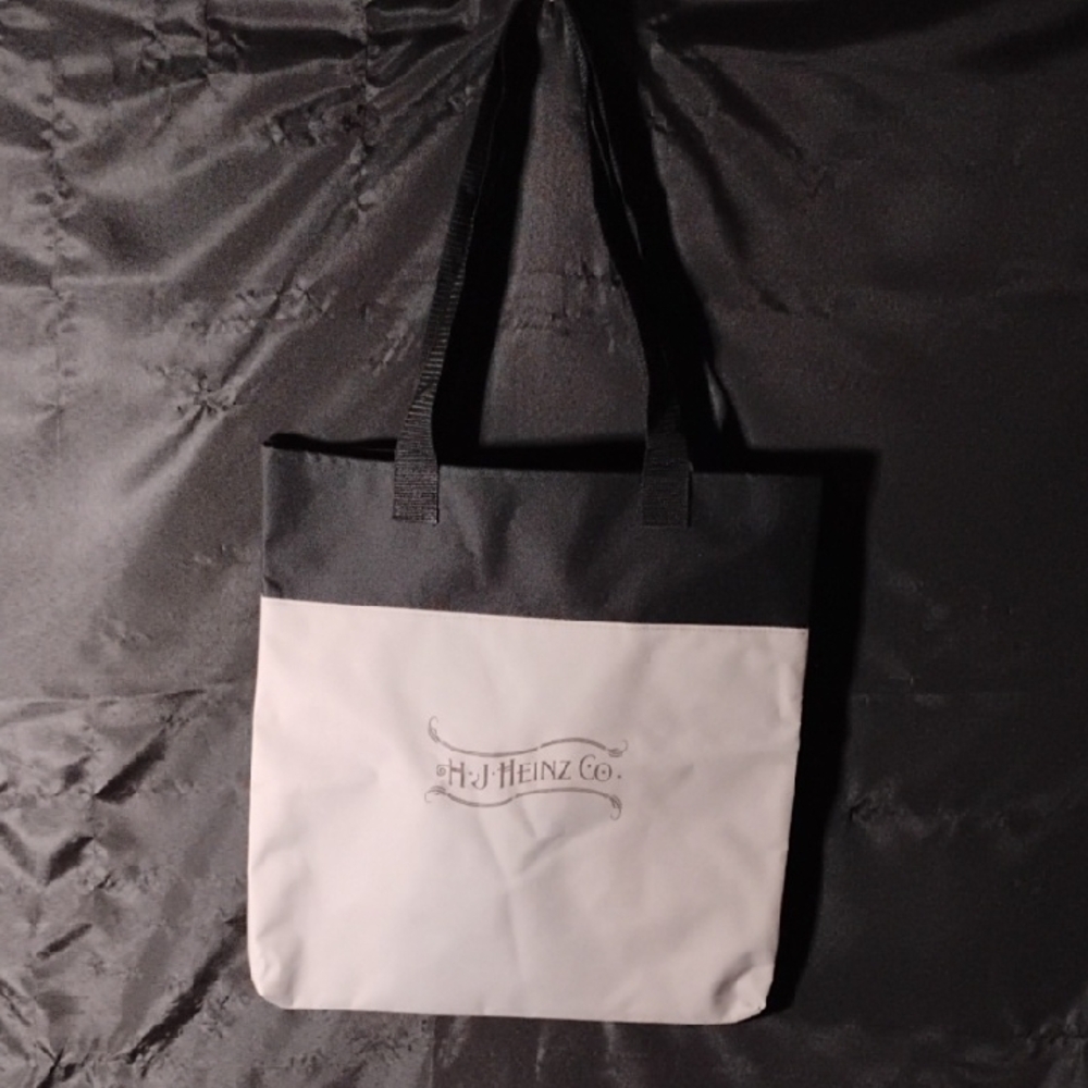 Black and Gray Tote Bag